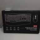 Wireless Keyboard and Mouse Combo, 2.4G Full Size Wave Keys Ergonomic Keyboard with Wrist Rest and 3-Level DPI Adjustable Wireless Ergonomic Mouse for Windows, Mac OS Desktop/Laptop/PC(Pink)