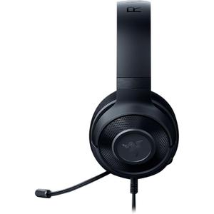 Razer Kraken X - Multi-Platform Wired Gaming Headset (Bendable Cardiod Microphone, Custom-Tuned 40 mm Drivers, 3.5 mm Connection, Oval Ear Cushions, Adjustable Headband) Black