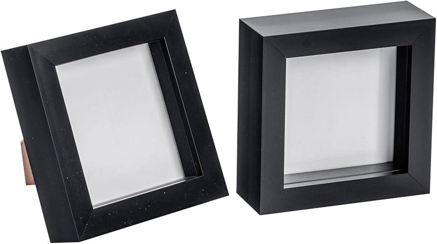 3D Deep Box Photo Frame- 6" x 6, Packk of 4