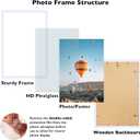JCJMY 22.375x34 Picture Frame White for Poster Photo Picture, Horizontal and Vertical Formats for Wall Hanging, 22.375 x 34 Wall Gallery Poster Photo Frame for 22.375 by 34 Photos Posters,White