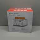 Toaster 4 Slice Retro Stainless Steel,Best Prime 4 Slice Toaster Wide Solt with 7 Shade Settings, Perfect for Waffles, Bagels and More Lainsten T527