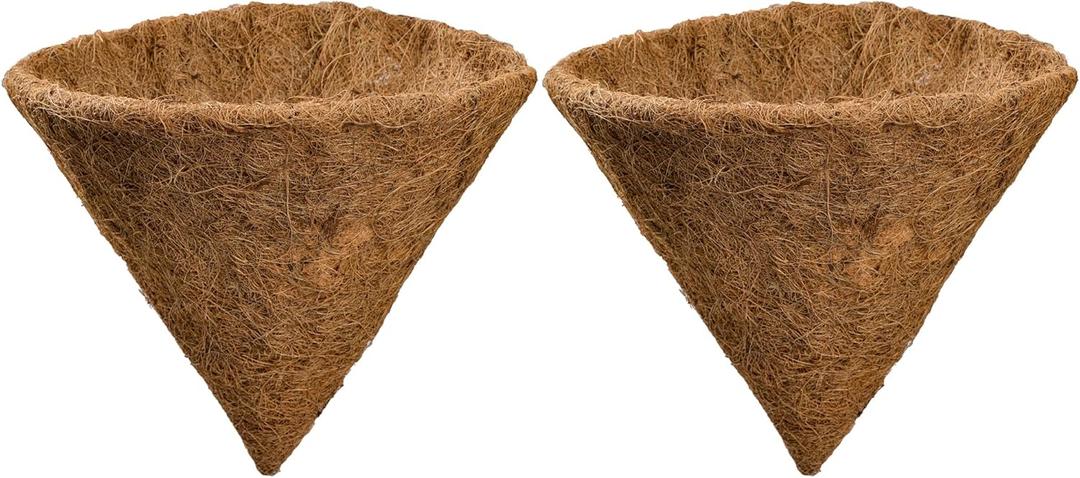 Pre-Formed Replacement Cone Shaped Coco Liner,Set of 2 (14-Inch)