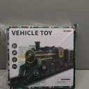 DULONIME Train Set for Toddlers 24, Electrical Trains with Track, Smoke, Light, Sound and Scene, Christmas Train Sets for Around The Tree, Christmas Birthday Gifts for Boys Girls 38 Years Old