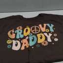 Groovy Daddy Birthday Party Peace Sign Dad 60s 70s Hippie T-Shirt