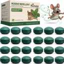 Rodent Repellent for Mice & Rats, 1.41 Oz 24pc, Peppermint Oil Repellent for Rat Mice, Ant, Roach, Spider, Squirrel, for House, Garage, Car Engine, RV, Attic, Basement, Indoor & Outdoor Use