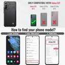 Vinich for Samsung Galaxy S22 Wallet Case with Card Holder, RFID Blocking Credit Slots Kickstand Shockproof Phone Cover Fit for Galaxy S22 6.1" Black