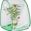 Outdoor Pop-up Large Insect and Butterfly Net HabitatWindproof Trapezoidal DesignCollapsible Caterpillar Growing Mesh Cage Terrarium