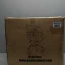 BestOffice | Ergonomic Office Chair | Mid-Back Swivel Desk Chair | Breathable Backrest & Lumbar Support | Adjustable Height | Sponge Seat | Rolling Wheels | Black | for Adults & Women