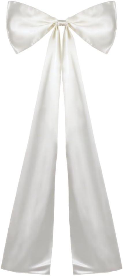 Giant Bow Decor, 19.746.1Inch Extra Large Christmas Bow Decoration Christmas Tree Topper Bows for Wedding Xmas Birthday Party (White)