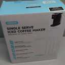 Hot & Iced Coffee Maker with Magnetic K-Pod Organizer (Pods Not Included), Stores 10 Pods, 4-5 Cups Coffee Maker & Single-serve Brewer for K Cup & Grounds, 40oz Removable Water Tank, Black