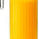 Glass Pitcher - (1 Pack) 1.7 Liter / 55 oz Clear Glass Pitchers with Handle and Lid - with Ribbed Design and Vented Spout - for Fridge Shelf and Everyday Use