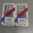 Compatible for Xiaomi Poco M8/Redmi Note 15 5G Phone Case with Glass Screen Protector, [3 Stand Ways] Metal Kickstand Silicone TPU Shockproof Protective Cover Case for Redmi Note 15 5G 2025 - Black