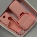 BRDRC Pocket 3 Silicone Cover, Xtra Muse Protective Case Lens Protector Scratch-Resistant Sleeve Skin Compatible with DJI OSMO Pocket 3 / Xtra Muse Accessories(Pink)