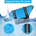 HAOCOO Dog Life Jacket Vest Saver Safety Swimsuit Preserver with Reflective Stripes/Adjustable Belt Dogs?Blue Bone,L