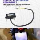 Motorcycle License Plate Light,Car Accessories Universal Led License Plate Light,Motorcycle Tail Light,Waterproof 6K Tail Light License Plate Mount Brake Lamp,Suitable for Most Motorcycles