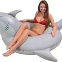 GoFloats 'Great White Bite' Shark Pool Float Party Tube - Inflatable Rafts, Adults & Kids