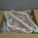 HOUSE DAY Ivory Velvet Hangers 60 Pack, Non Slip Clothes Felt Hanger Heavy Duty for Coat, Premium Slim Space Saving Suit Hangers for Closet Organizer, 360 Rotating Silver Hook