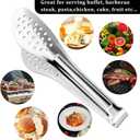 5 Pack Buffet Tongs,Stainless Steel Serving Tongs Serving Utensils 9Inch