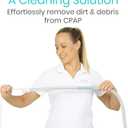 Vive CPAP Tube Cleaning Brush - Stainless Steel Cleaner for Mask and Pipe - Wire Bristle Solution - for 7 Foot Hose and 22 mm Diameter - Portable, Flexible and to Easily Clean Standard Tubing Kit (Teal)