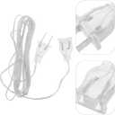 PRETYZOOM 2 Pack Led String Light Extension Cord 118In Flexible Cable for Indoor Outdoor Party Decoration with International Plug