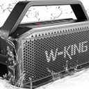 W-KING Loud Bluetooth Speaker, 100W Max IPX6 Portable Outdoor Speakers Bluetooth Wireless/60W Deep Bass Radiator/2 Subwoofer/2 Pairing/40H/TF/AUX/EQ, IPX6 Party Big Large Waterproof Speaker Boombox
