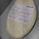 HIGHCRAFT Premium Elongated Toilet Seat with Slow-Close Design, Adjustable Hinges & Quick Removal Mechanism - Molded Plastic Toilet Seat - Fits Standard Elongated Toilets - Oval Seat in Bone/Beige