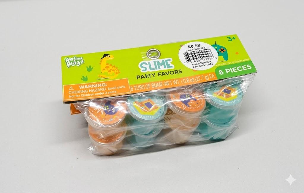 Aweome Play slime party favors 8 pcs(2 pack)