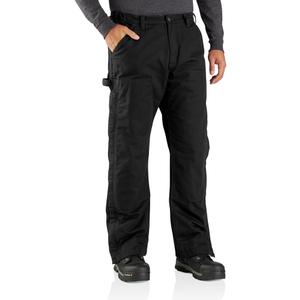 Carhartt Men's Loose Fit Washed Duck Insulated Pant (XX-Large, Black)