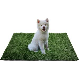 Dog Grass Mat, Synthetic Turf for Indoor/Outdoor Puppy Potty Training Durable, Drainable & Easy-Clean Pet Bathroom Mat for Small to Large Dogs Grass Only (34.6"x22.5")