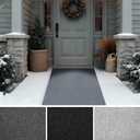 iCustomRug Hallway Runner Rug  3x7ft Charcoal, Indoor/Outdoor, Non-Slip Rubber Backing, Low-Profile All-Weather Carpet, Non-Shedding & Easy Care, Entryway Mat Ideal for High Traffic Areas