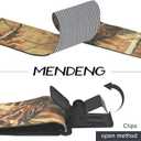 MENDENG Camo Suspenders for Men 2" Heavy Duty Clips - Adjustable X-Back Braces for Hunting and Daily Work (B/Army Green/Black Clips)