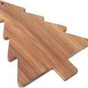 Amosfun Christmas Tree Charcuterie Board Xmas Cutting Board Fruit Tray Wooden Cheese Appetizer Tray Sushi Serving 9.5 x 15 Inch
