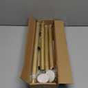 ENJOYBASICS Gold Shower Curtain Rod 30 to 76 Inches, 1 Inch Stainless Steel Adjustable Spring Tension Rods No Drill for Bathroom, Closet, Window, Room Divider, Never Rust, Non Slip