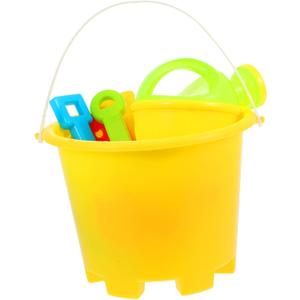 LIOOBO 13Pcs Beach Sand Set Multicolor Plastic Bucket Sand Tools with Cartoon Castle Molds for Backyard Sandbox Pools Creative Outdoor Play Random Color