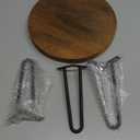 Plant Stand Indoor Outdoor Wood Mid Century Plant Stand for Indoor Plants, Modern Plant Table Round Plant Stool, Boho Rustic Wooden Stool for Plant Pot Hol (L) (Dark Brown)