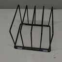 Kitchen Organizer Rack - 4-Slot Heavy-Duty Holder for Cutting Boards,Cookware Rust-Resistant, Space-Saving Design with Non-Slip Feet for Countertop and Cabinet Storage (1 Pack)