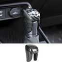 Car Center Console Gear Shift Knob Trim Cover for Honda CRV 2023 2024 2025 2026 and Honda HRV 2023-2026 Auto Interior Accessories Central Control Shifters Stick Protection Panel Carbon Fiber Style