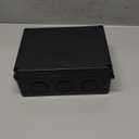 Electrical Box, Outdoor Waterproof Box IP65 Junction Box with Reserved Holes,ABS Plastic Project Box Power Cord Enclosure Black 7.9 x 6.1 x 3.1 inch(200x155x80mm)