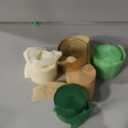 AOBKIAT Wedding Party Decorations, 5 Rolls Olive Green Khaki Crepe Paper Streamers for Green Boho Wedding, Birthday, Bridal/Baby Shower