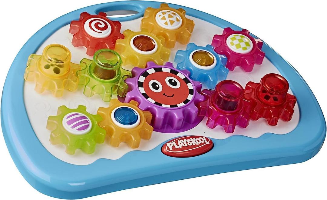 Playskool Busy Gears Toy for Toddlers and Babies 12 Months and Up with Lights, Sounds, and Spinning Action