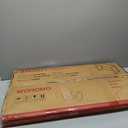 WOHOMO Folding Desk, Small Foldable Desk 31.5" for Small Spaces, Space Saving Computer Table Writing Workstation for Home Office, Easy Assembly, Oak (Beige)