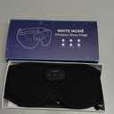 TOPOINT Sleep Mask with Bluetooth Headphones, 3D Eye Mask for Sleep Headphones with White Noise, Total Blackout, 5.4 Bluetooth, Timer, 15 Hours for Women Men, Travel, Meditation, Nap, CPAP Users