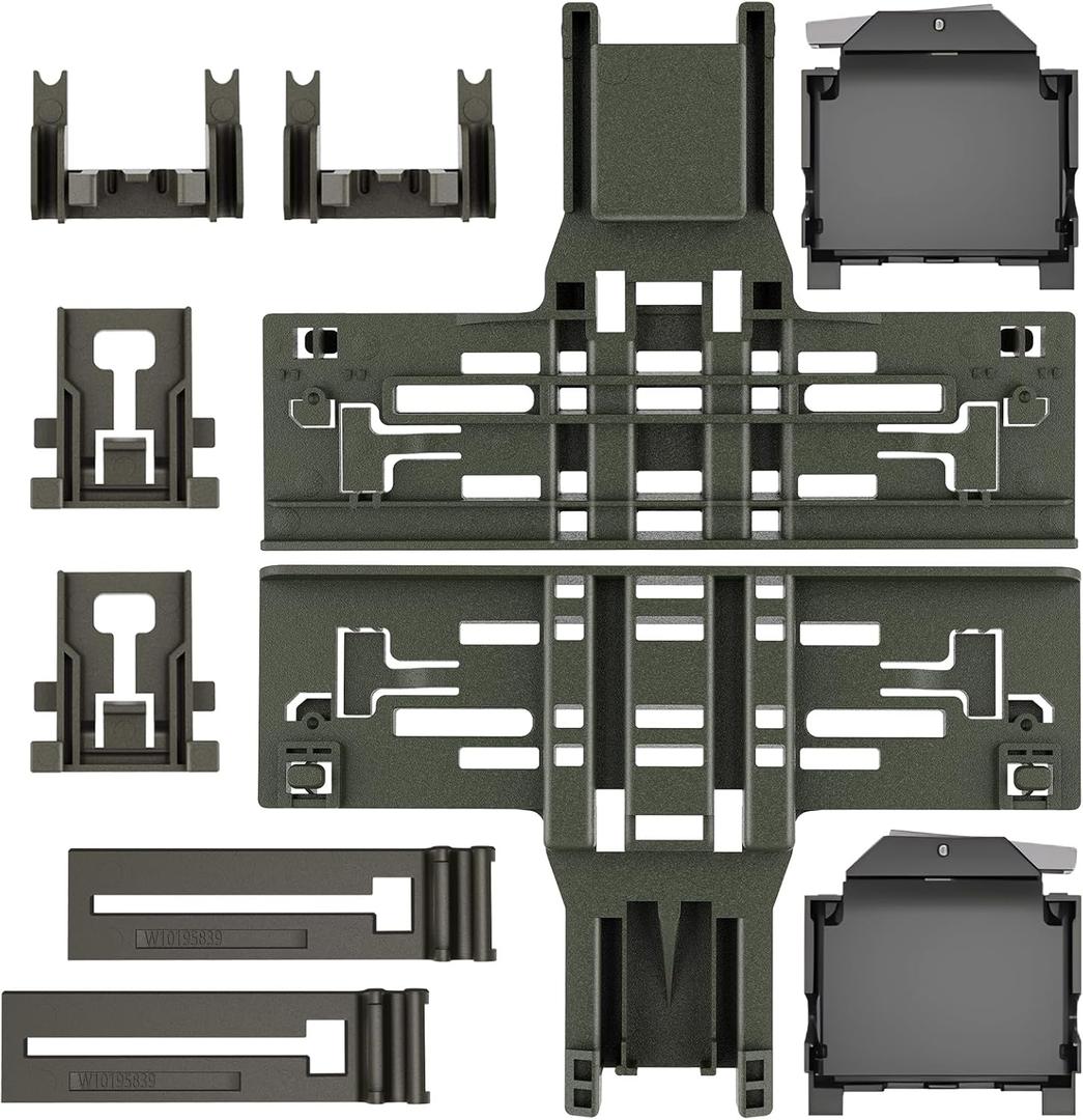 UPGRADED WPW10546503 Dishwasher Top Rack Adjuster & W10588164/5 Dishwasher Adjuster Housing Compatible with Whirlpool Kenmore Maytag JennAir Kitchenaid Dishwasher Part Upper Rack W10546503 KDTM354DSS5