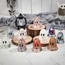 Civaner 10 Pcs Halloween Ghost Figurines Decor Resin Ghost Sculpture Statue Halloween Decorations Spooky Tiered Tray Decor for Indoor Home Party Table Centerpieces Tabletop Shelf Gifts