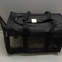 Sherpa Original Deluxe Travel Pet Carrier, Airline Approved - Black, Large (19.0"L x 11.8"W x 11.5"H)