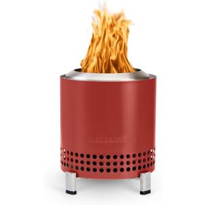 Solo Stove Mesa XL, 7 Inch Tabletop Fire Pit with Stand - Smokeless, Stainless Steel Fire Pit for Camping, Outdoor & Patio- Wood Burning or Pellet Fueled Portable Bonfire, 2.3lbs, Mulberry