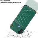 Detachable Crossbody Strap Wallet Case for Samsung Galaxy A11/M11 with Zipper Purse, Multi Card Slots and PU Leather Stand Shockproof Cell Phone Cover for A 11 11A Women Green