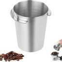 Coffee Dosing Cup, 53mm Coffee Powder Feeder Stainless Steel Espresso Dosing Cup Compatible with 54mm Portafilter
