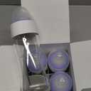 Lansinoh Anti-Colic Glass Baby Bottles, 8 Ounces, 4 Count Bottles for Feeding, Baby Essentials, Includes 4 Medium Flow Nipples, Size M