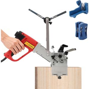 Professional Edge Banding Machine, 110V Portable Woodworking Tool, 2000W, Red, with Temperature Control, for Straight and Curved Edges